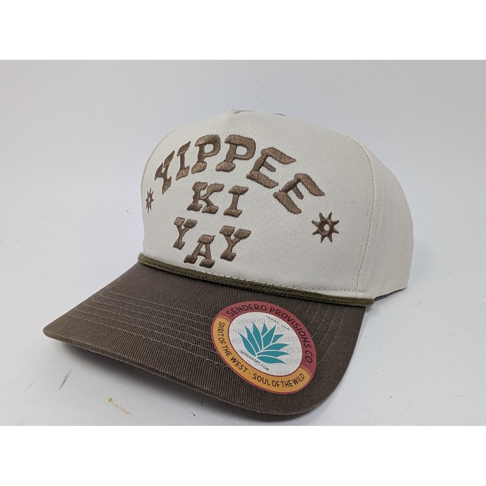 Sendero Provisions Co. Hat Cap Snap Back Mens One Size Beige Yippee Ki Yay Rope